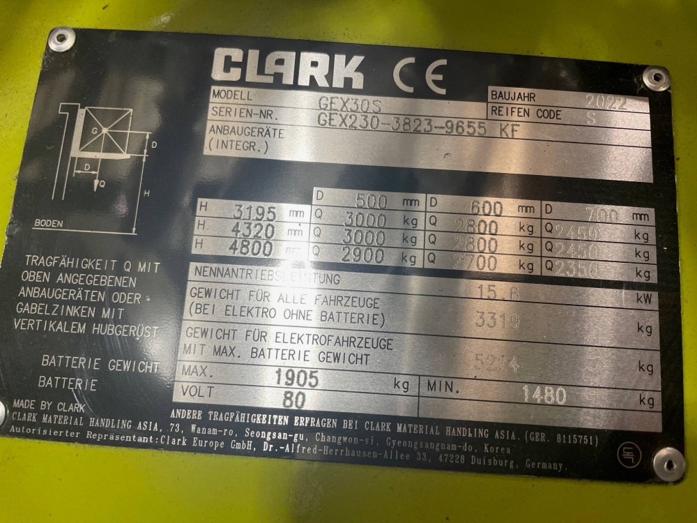 CLARK GEX 30S